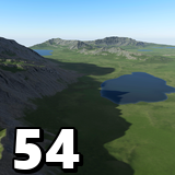 Procedural Ridged Mountains 8K & 4K - 54 Terrains