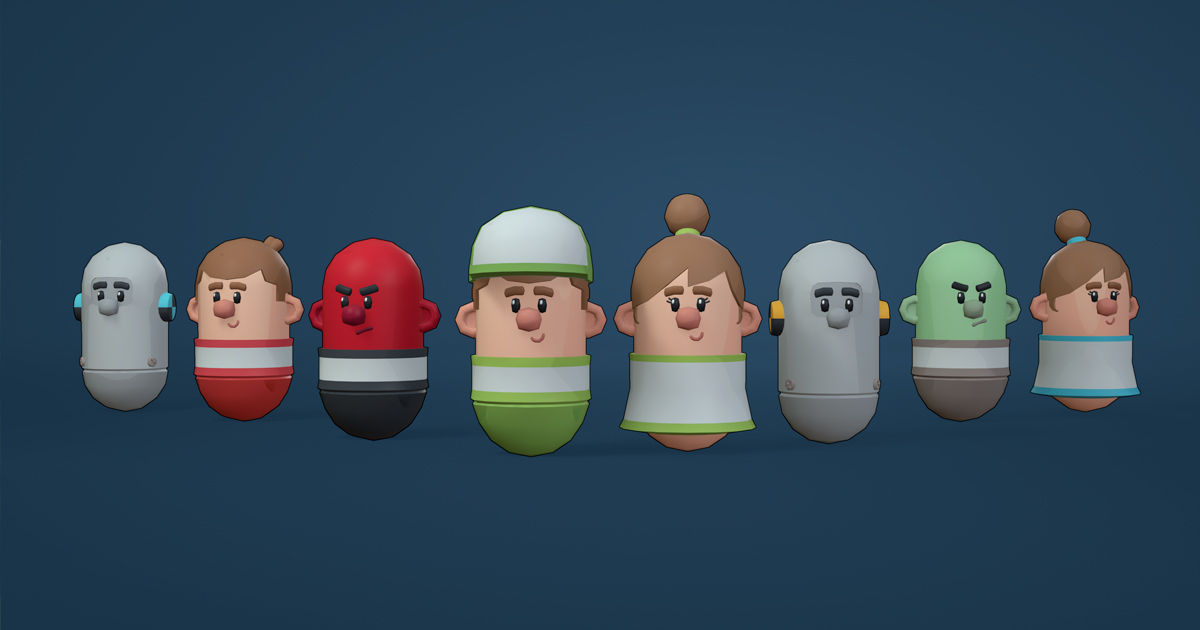 Unity Cartoon Work Cartoon Capsule Pack | Lite | 3D 角色 | Unity Asset Store