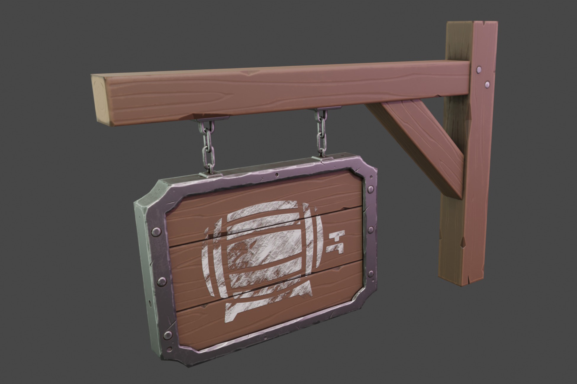 Stylized Medieval Sign | 3D Props | Unity Asset Store