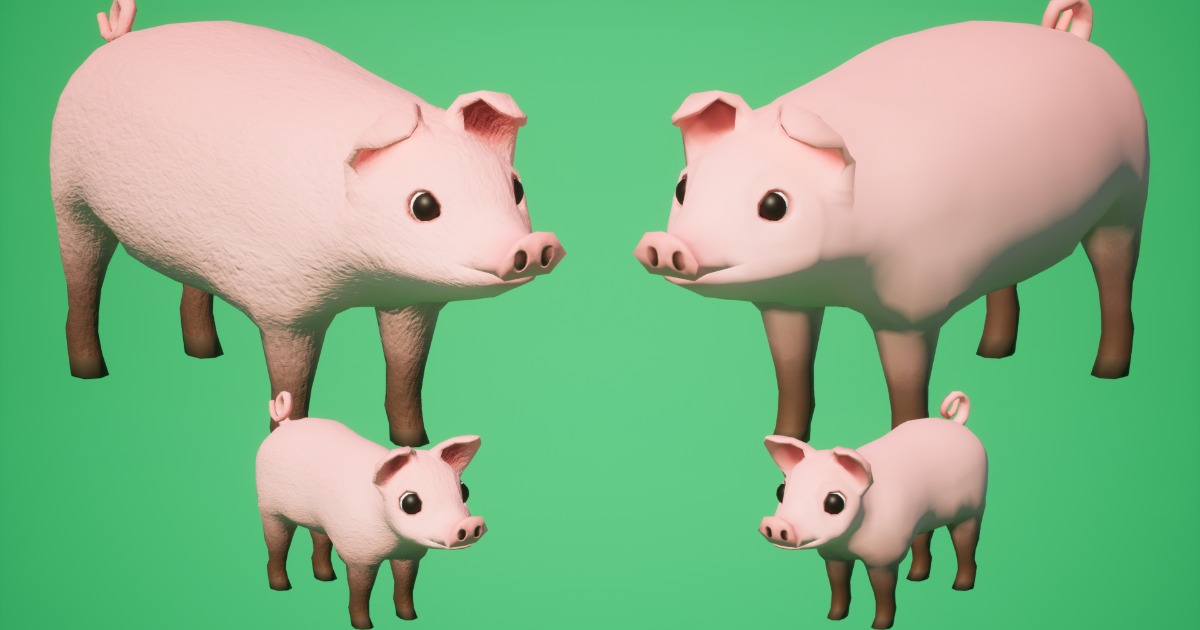 Pig Unity SI - Animated Pig and Piglet | Characters | Unity Asset Store