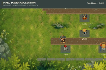 Pixel Tower Collection - 72 Models, Attack VFX & Pixel Camera