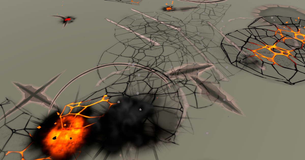 Damage. Mark Texture Battle Marks | Terrain Damage | Battle Arena VFXs | VFX Particles ...