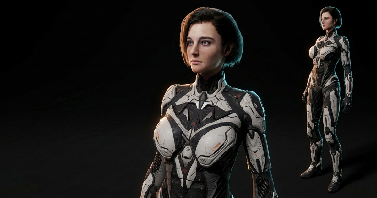 Female Cyborg | Characters | Unity Asset Store
