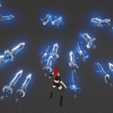 Character following orbs system