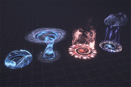 Elemental Magic Spells VFX Bundle