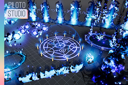 Roguelike Blue Fire VFX Kit