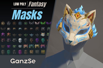 GanzSe Masks - Fantasy Low Poly Pack