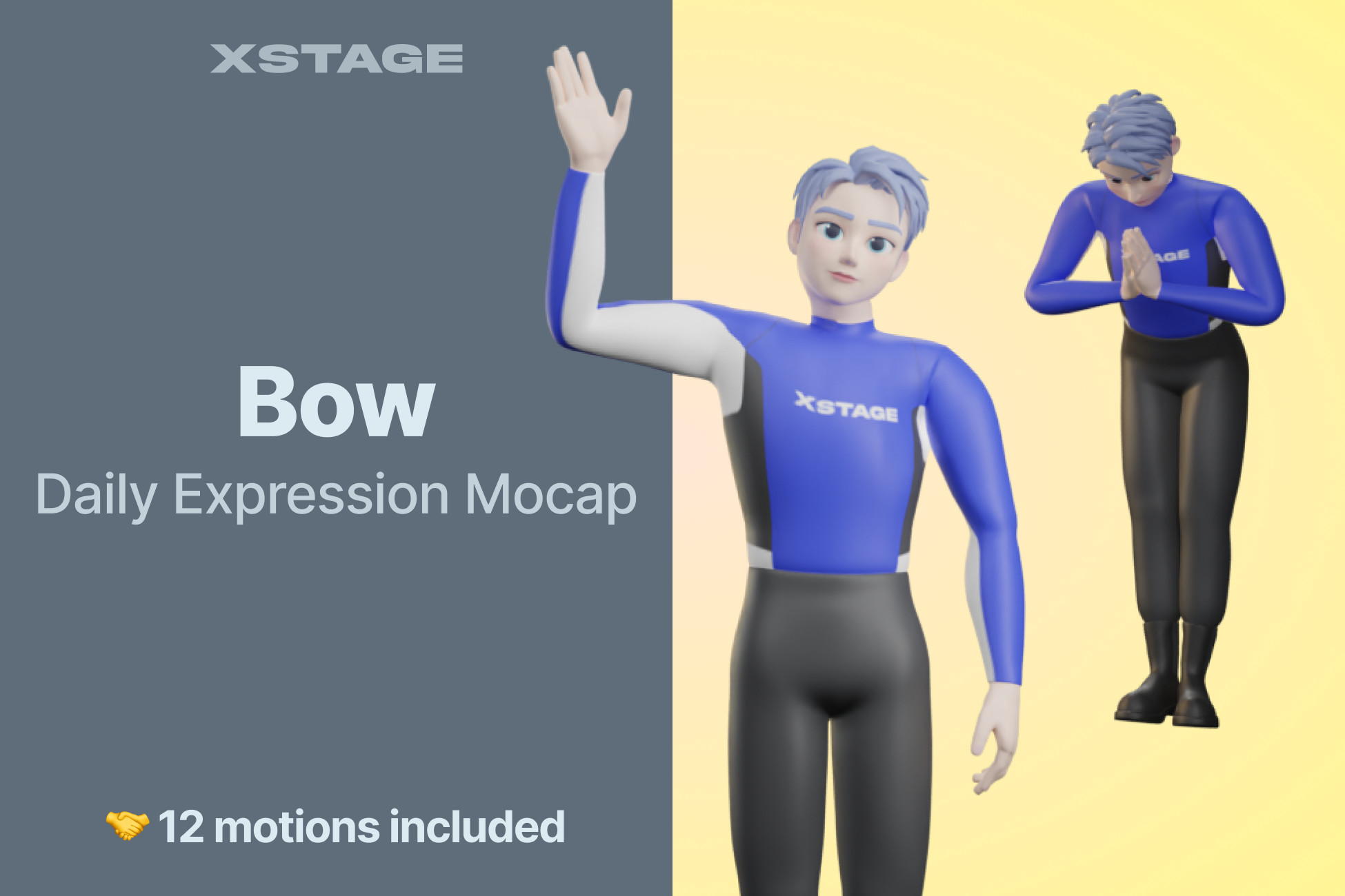 Bow | Daily Expression Mocap Pack | 3D Animations | Unity Asset Store