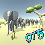 9t5 Low Poly African Animals 1