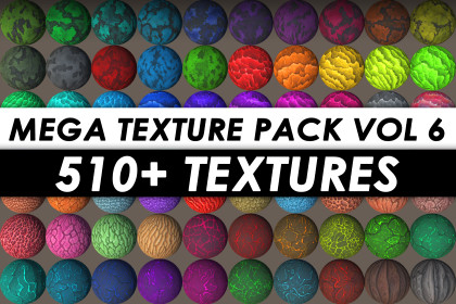510+ Stylized Textures - Mega Pack Vol 6