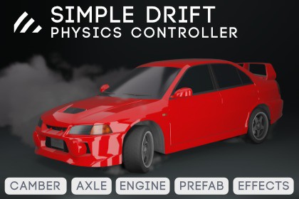 Simple Drift Physics Controller - Camber ,Vehicle Axle Suspension, Effects