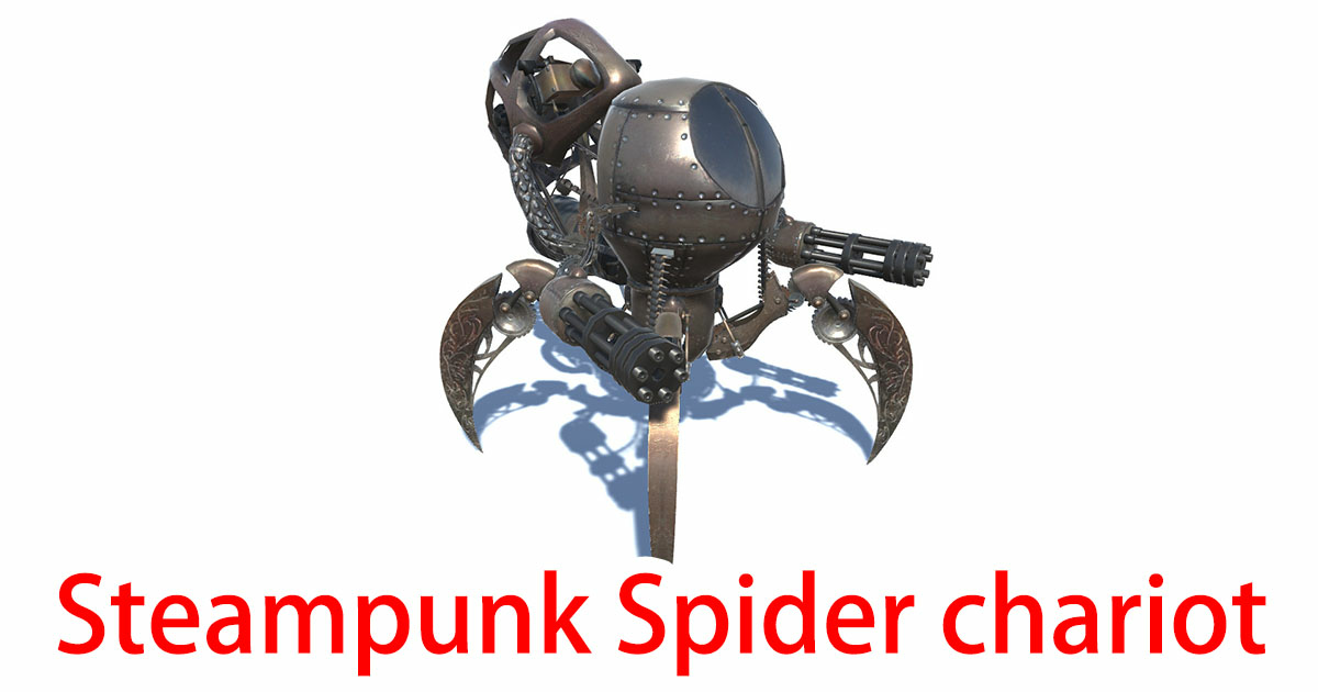 Steampunk Spider chariot By mathing