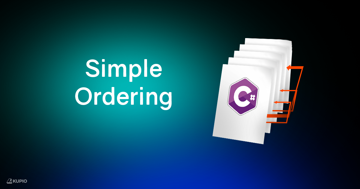 Simple Ordering | Utilities Tools | Unity Asset Store