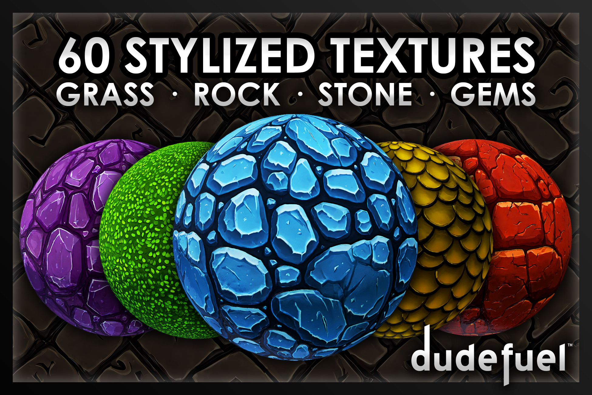 60 Stylized Textures (4k) Seamless Textures Materials for Stylized ...