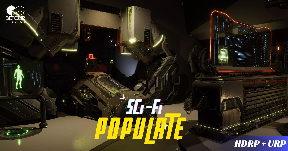 Sci Fi Populate Environment 3d Sci Fi Unity Asset Store