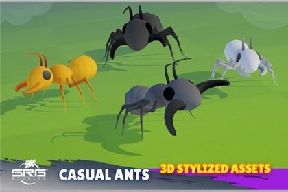 Casual Ants - 3D Stylized Assets