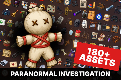 Paranormal Investigation Ghost Hunting Occult Evidence Icons Pack