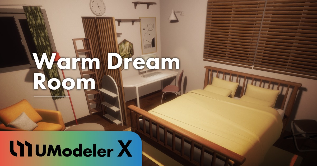 Umodeler Warm Dream Room (UModeler X) | 3D Environments | Unity Asset Store