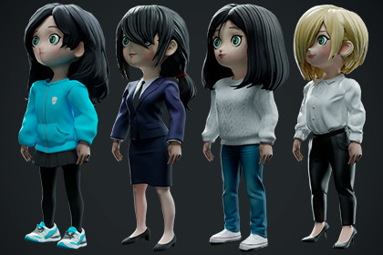 Modular Chibi Girl