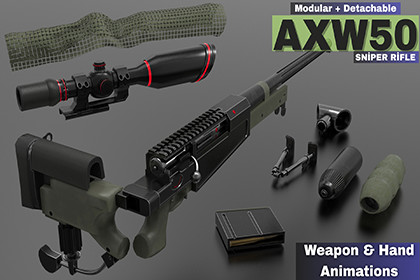 AXW-50 Sniper Rifle ( Fps - Tps)