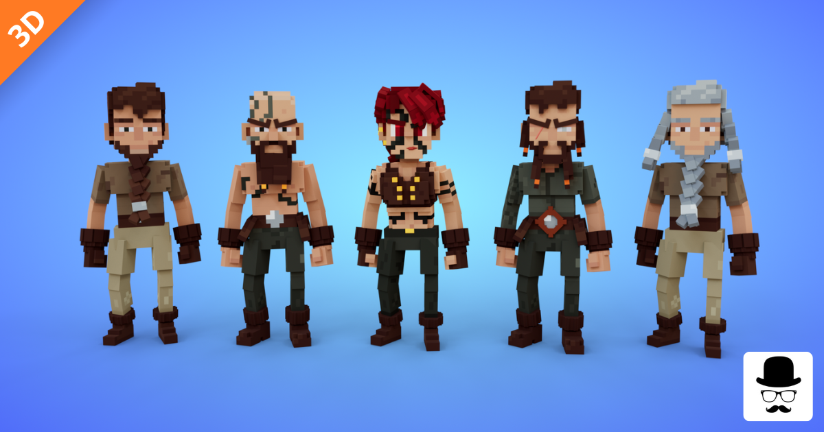 Voxel Viking Characters Pack | Characters | Unity Asset Store
