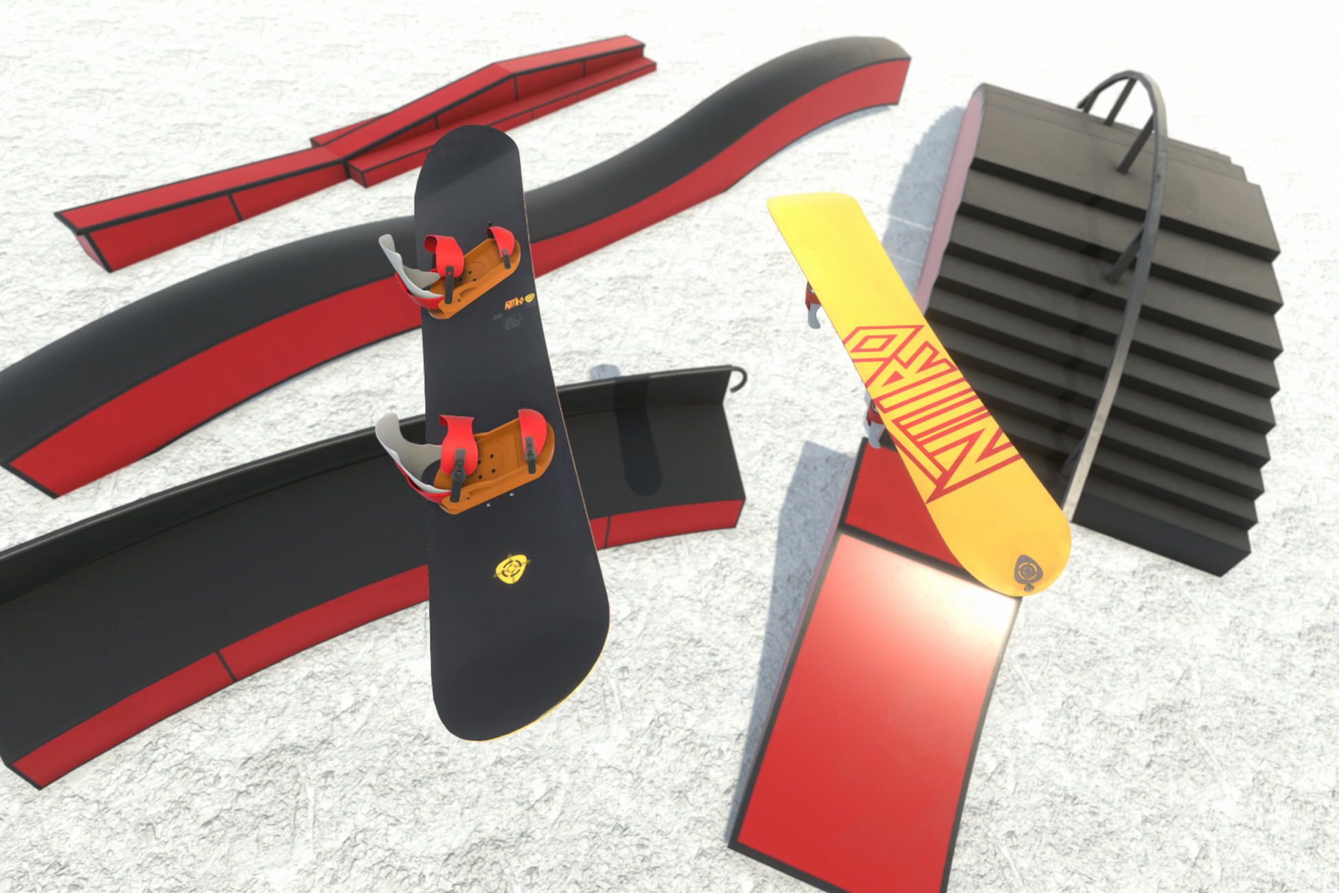 Snowboards 3D Vehicles Unity Asset Store