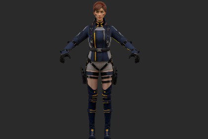 Lucy Female Game Character