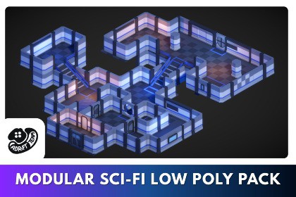 Modular Sci-Fi Low Poly Packs