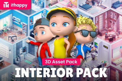 Interior Pack - Low Poly 3D Models Pack