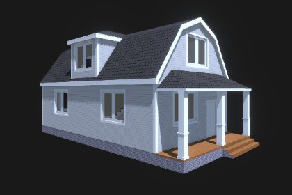 Low Poly Residential House