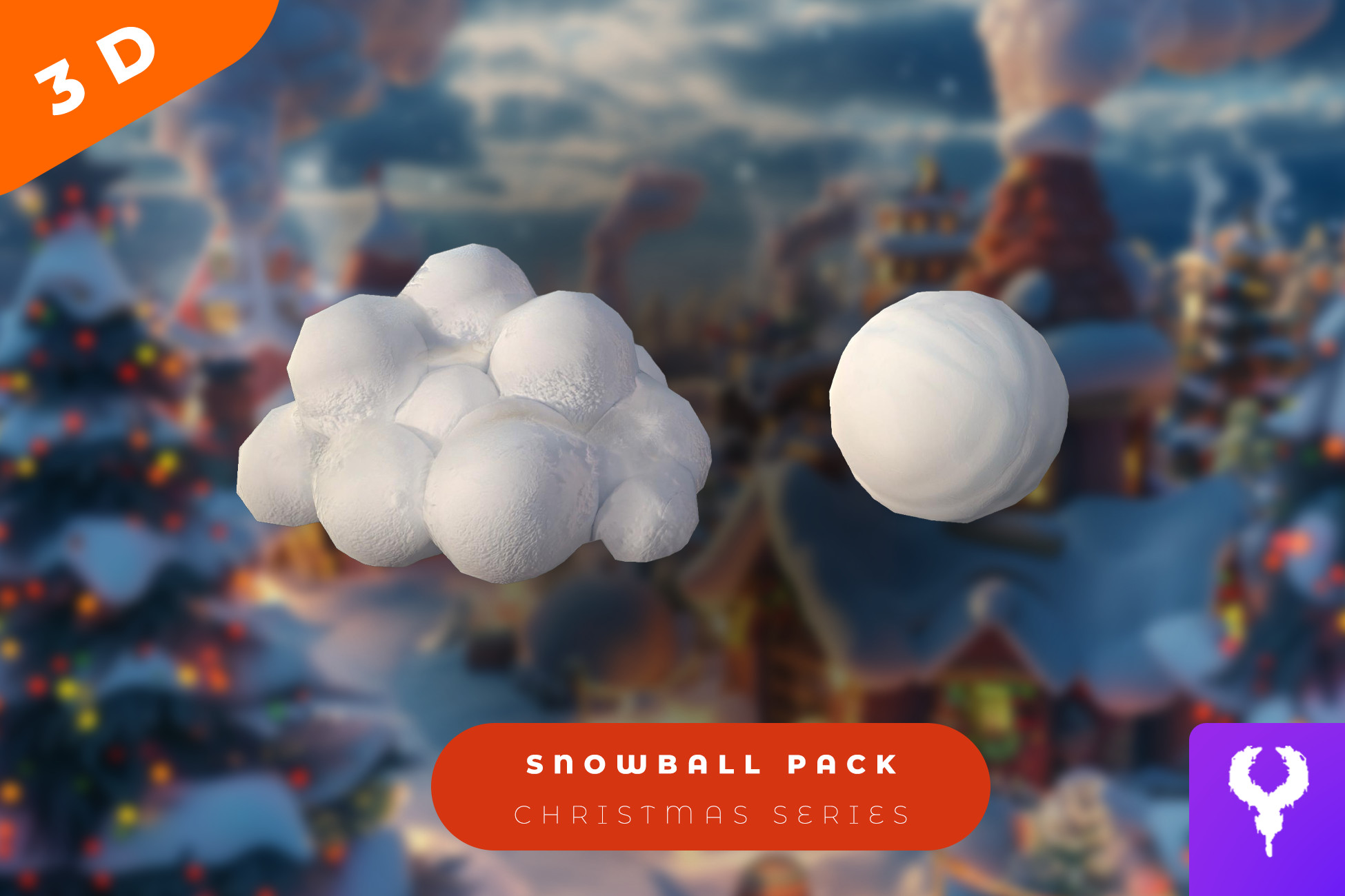 Cartoon Snowball Multi Pack | 3D Exterior | Unity Asset Store