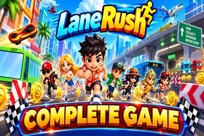 Lane Rush 3D — Complete Endless Runner Template