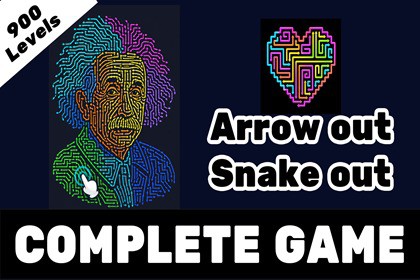 Arrows Out & Snake Out Puzzle — 900 Levels complete Game Template + Level Editor