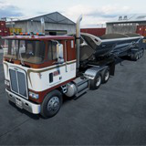 80s cabover sidedump trailer