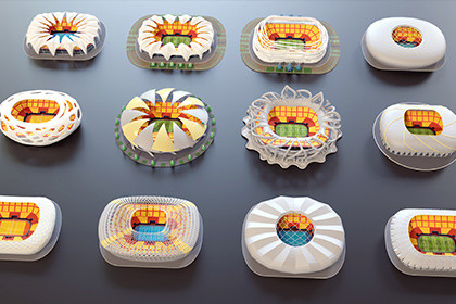 Stylised Sport Stadium Collection - 12 Low Poly Modular 3d Assets