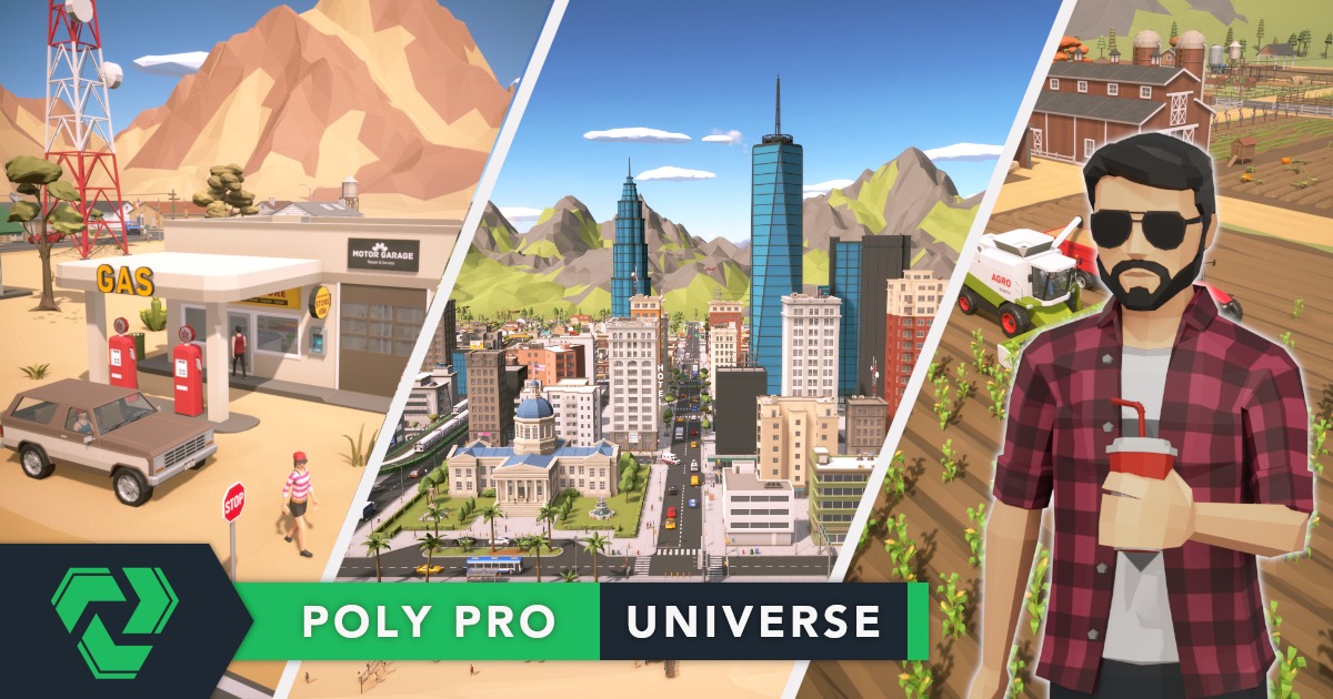 Poly Pro Universe - Low Poly Assets | 3D 都市 | Unity Asset Store