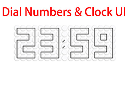 Dial Numbers & Clock UI By maything