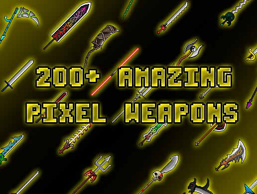 200+ AMAZING PIXEL WEAPONS PACK (+ BONUS) | 2D Icons | Unity Asset Store