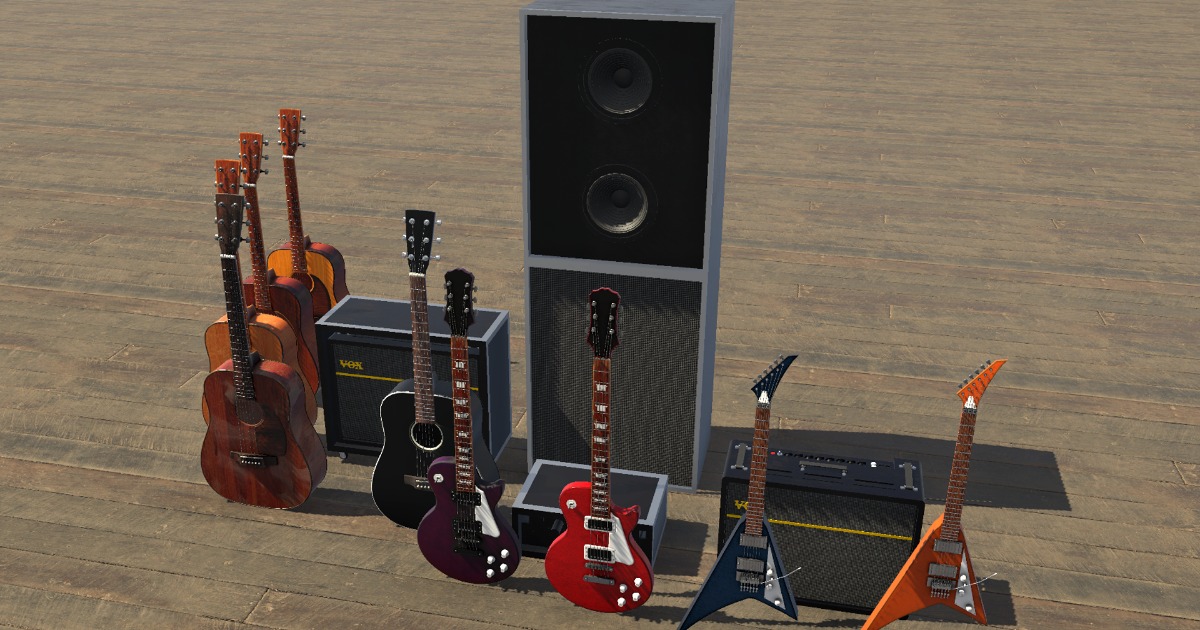 Guitars and Amps | 3D Electronics | Unity Asset Store