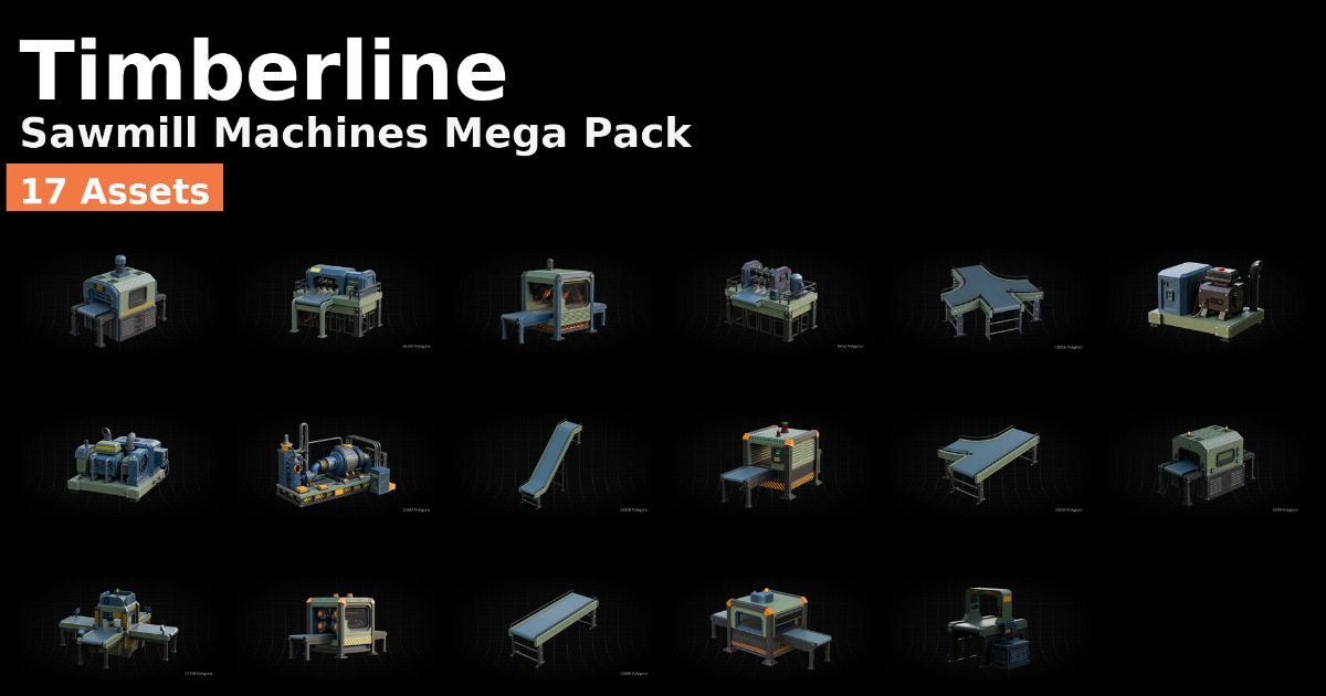 Factory Machines Mega Pack | 3D Industrial | Unity Asset Store