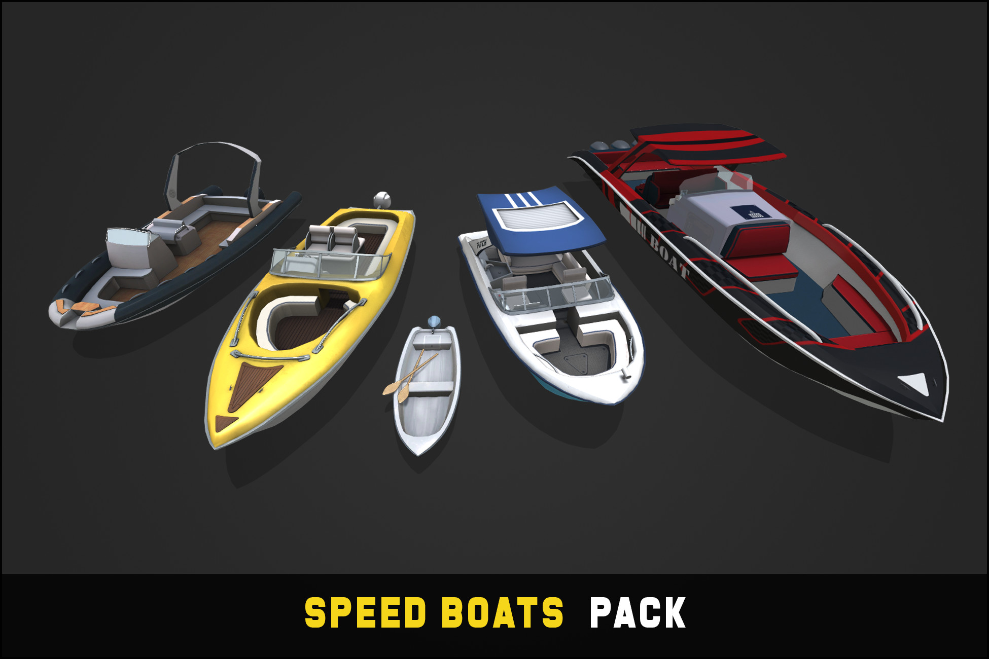 Speed Boats Pack 3D Sea Unity Asset Store