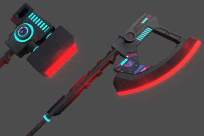 Energy Sci-Fi Axe & Hammer