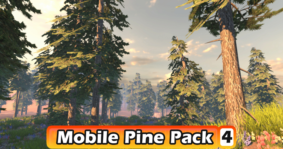 Mobile Pine Tree Pack #4 | 3D Trees | Unity Asset Store