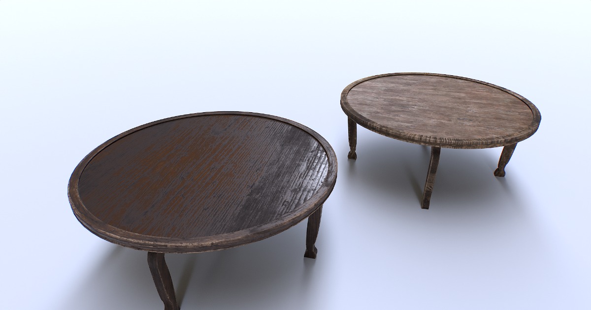 Old wooden table | 3D Furniture | Unity Asset Store