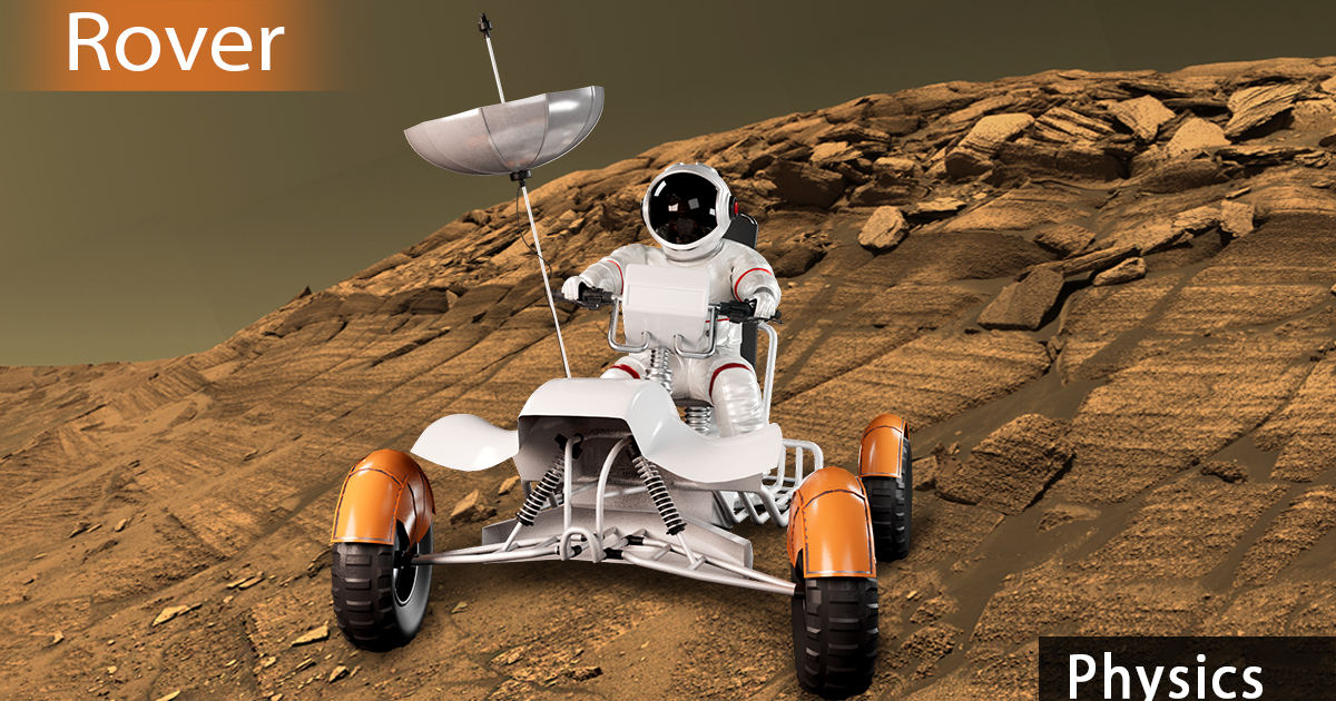 Astronaut End Mars Rover Physics ( Wheel System ) | Physics | Unity ...