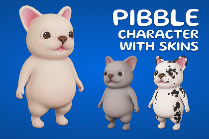 Pibble Character Mobile Ready