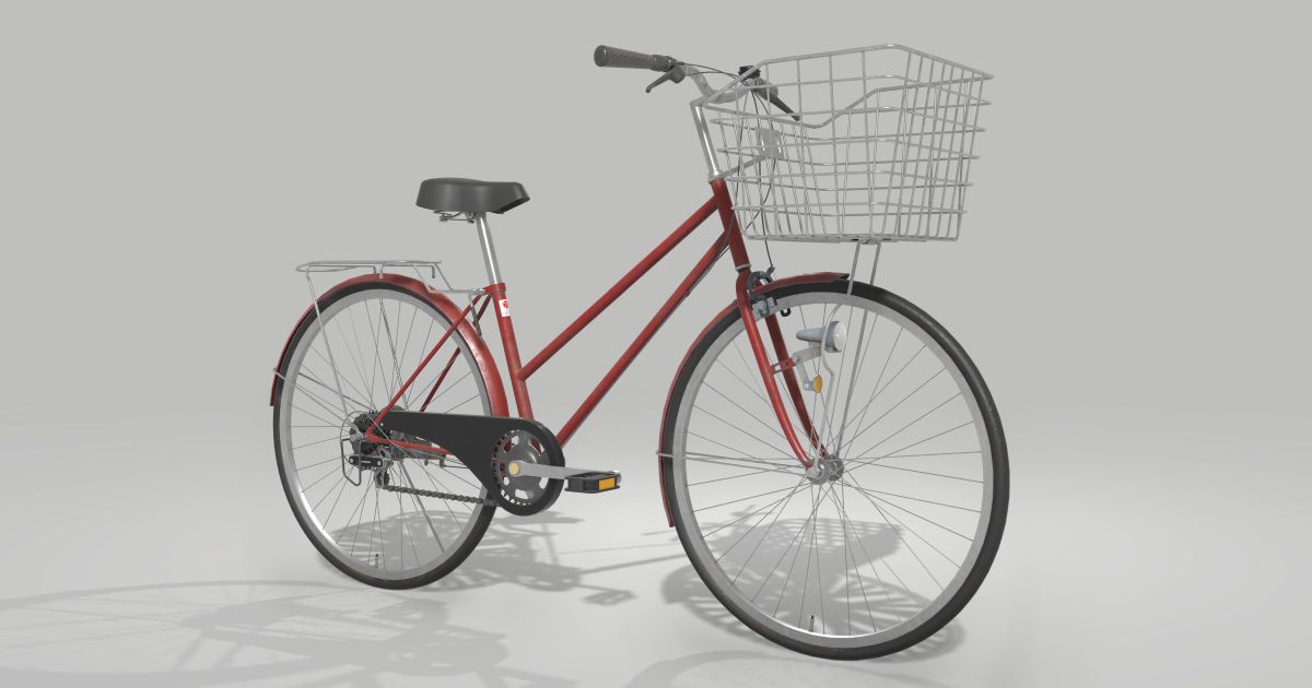 Japanese Bicycle 3D Vehicles Unity Asset Store