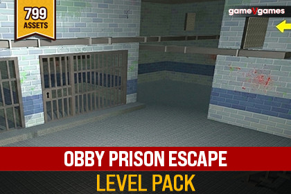 Obby Prison Escape Game Level Pack