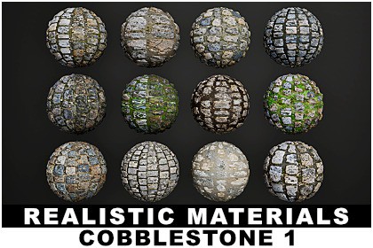 Realistic Materials - Cobblestone 1