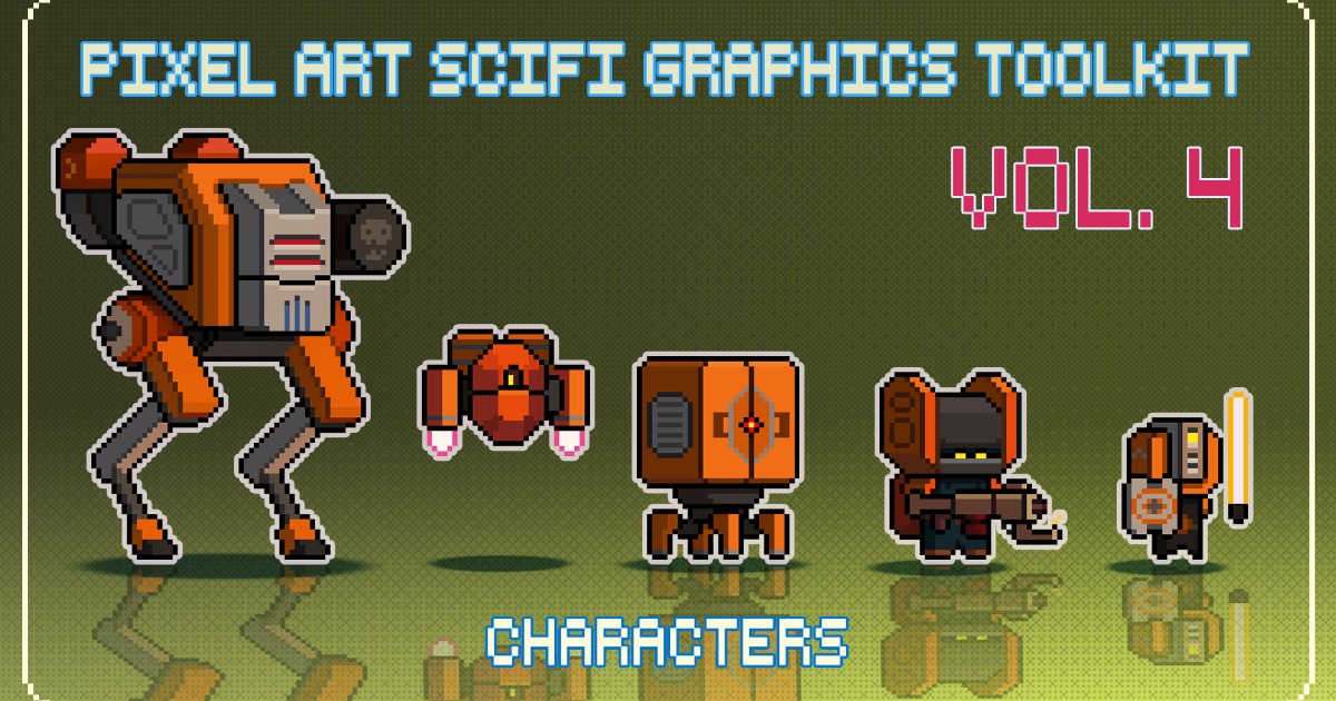 SciFi Robots Toolkit Vol.4 | 2D Characters | Unity Asset Store